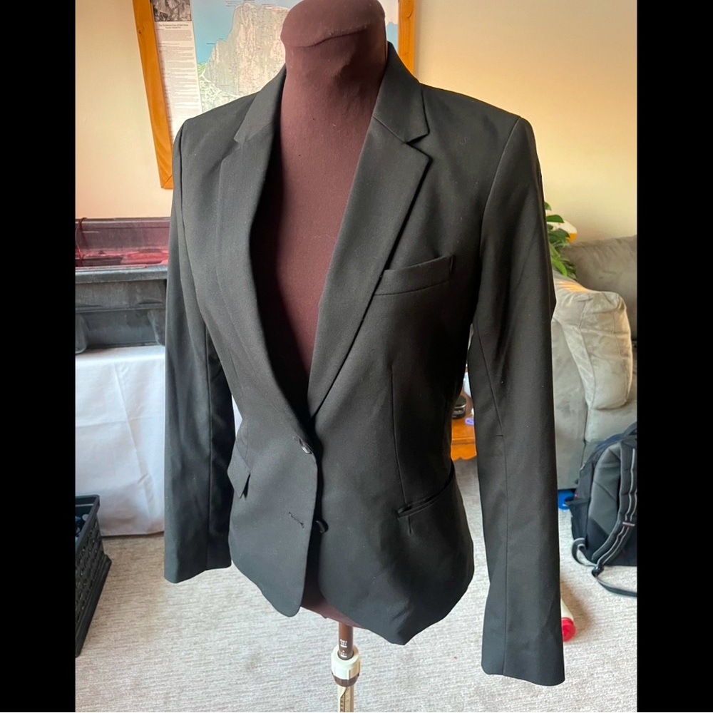 Classic Black Blazer - Fitted, NOT Cropped